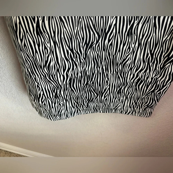 Fashion Nova Faux Leather Zebra Print Wide Leg Pants 2X - Picture 4 of 7